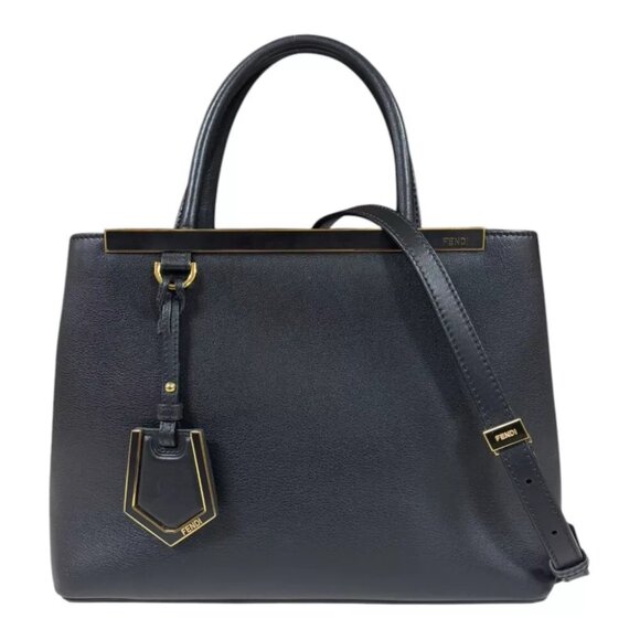 FENDI Shoulder Bag Cross Body leather 2WAY Petite to Jules used - Picture 1 of 12